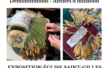 Exposition Dentelle à l'ancienne église Saint-Gilles d'Ambialet