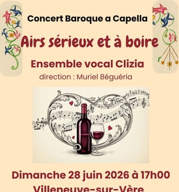 Concert baroque a capella : Airs sérieux et à boire