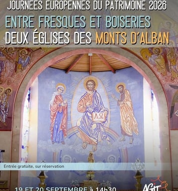Visite commentée : églises des monts d'Alban, entre fresques et boiseries