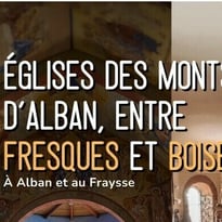 Visite commentée : entre fresques et boiseries, deux églises atypiques des Monts d'Alban