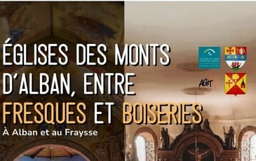 Visite commentée : entre fresques et boiseries, deux églises atypiques des Monts d'Alban