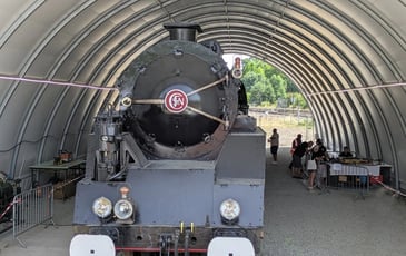 Visite guidée du chantier de restauration de la locomotive à vapeur 241P9