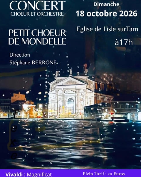 Le Petit Choeur de Mondelle, Concerts "Magnificat" (Vivaldi & Rutter)