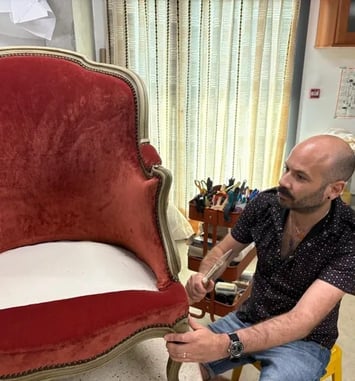 Atelier de tapisserie d'ameublement