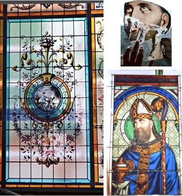 Découvrez la restauration d'un vitrail et la peinture sur verre
