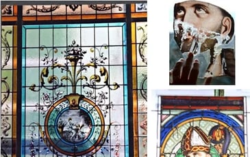 Découvrez la restauration d'un vitrail et la peinture sur verre