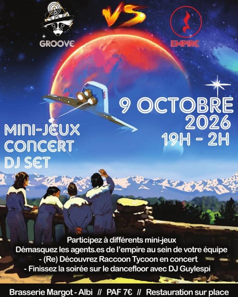Racoon Party Concert - DJ Set - Mini Jeux