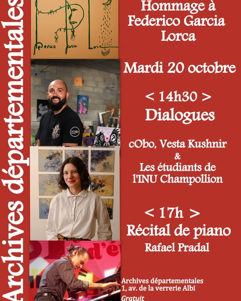 Blessures – exposition, hommage à Federico García Lorca et récital